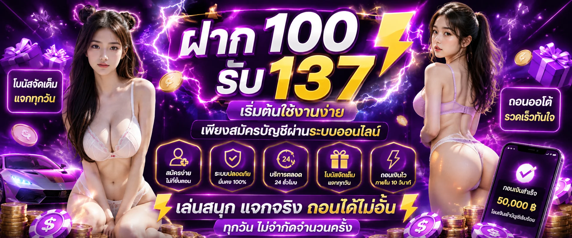 รวมเกมสล็อตแตกง่ายทุกค่ายในหน้าเดียวของ THUNDER97 พร้อม PG และ Pragmatic